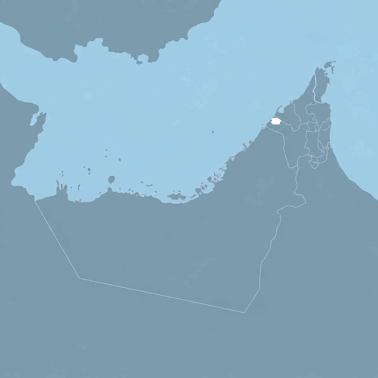 Ajman Emirate map