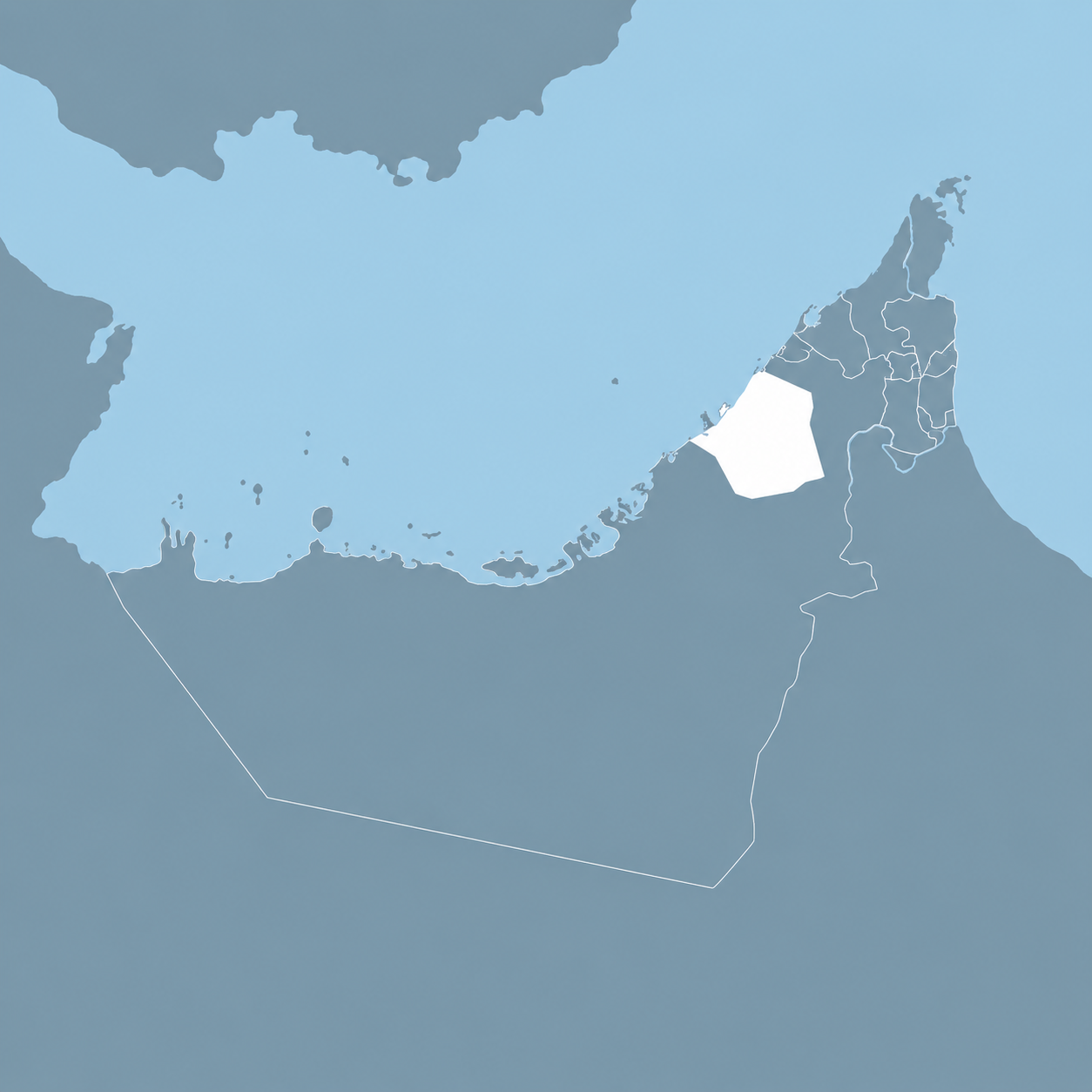 Dubai Emirate map