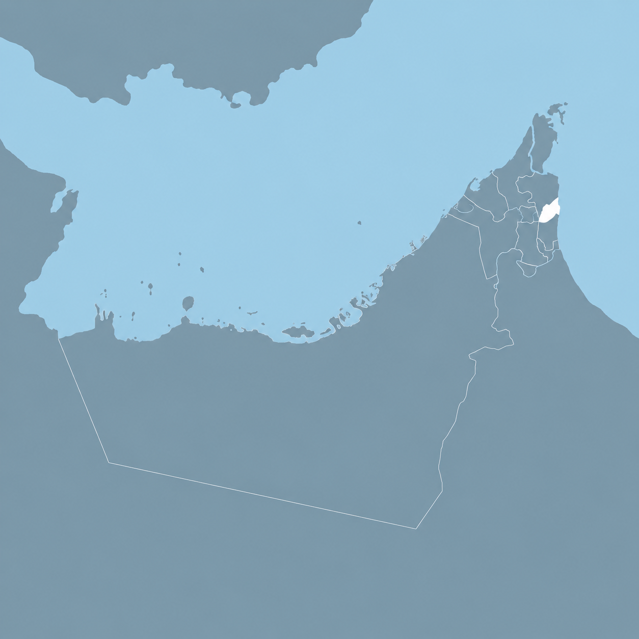 Fujairah Emirate map