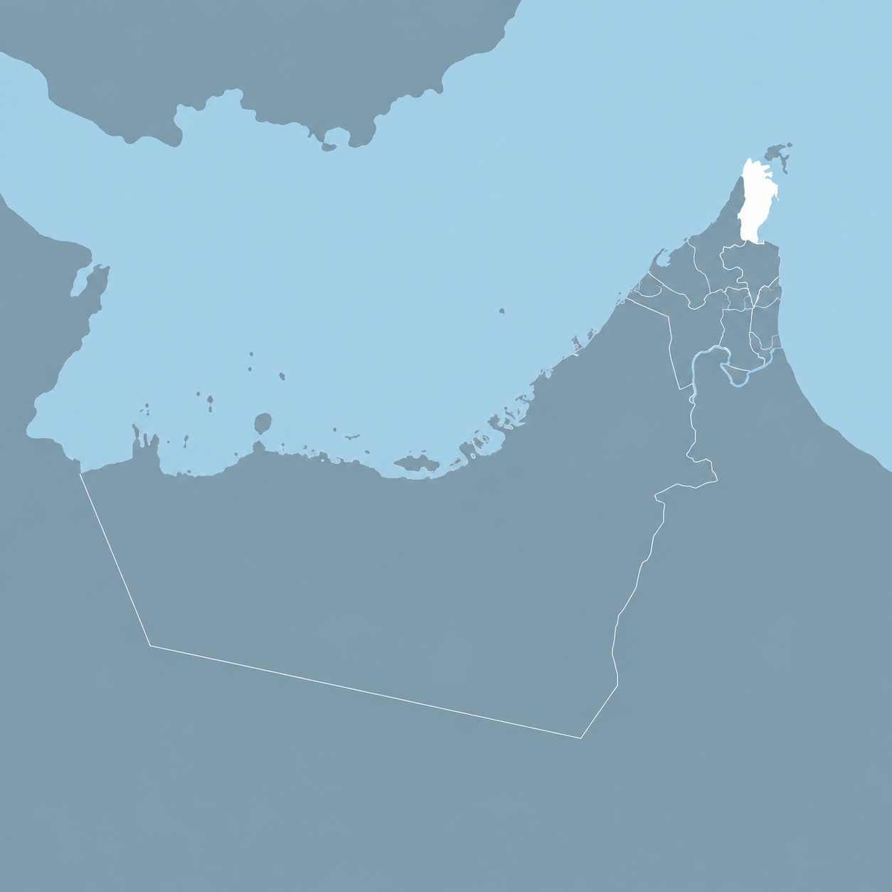 Ras Al Khaimah Emirate map