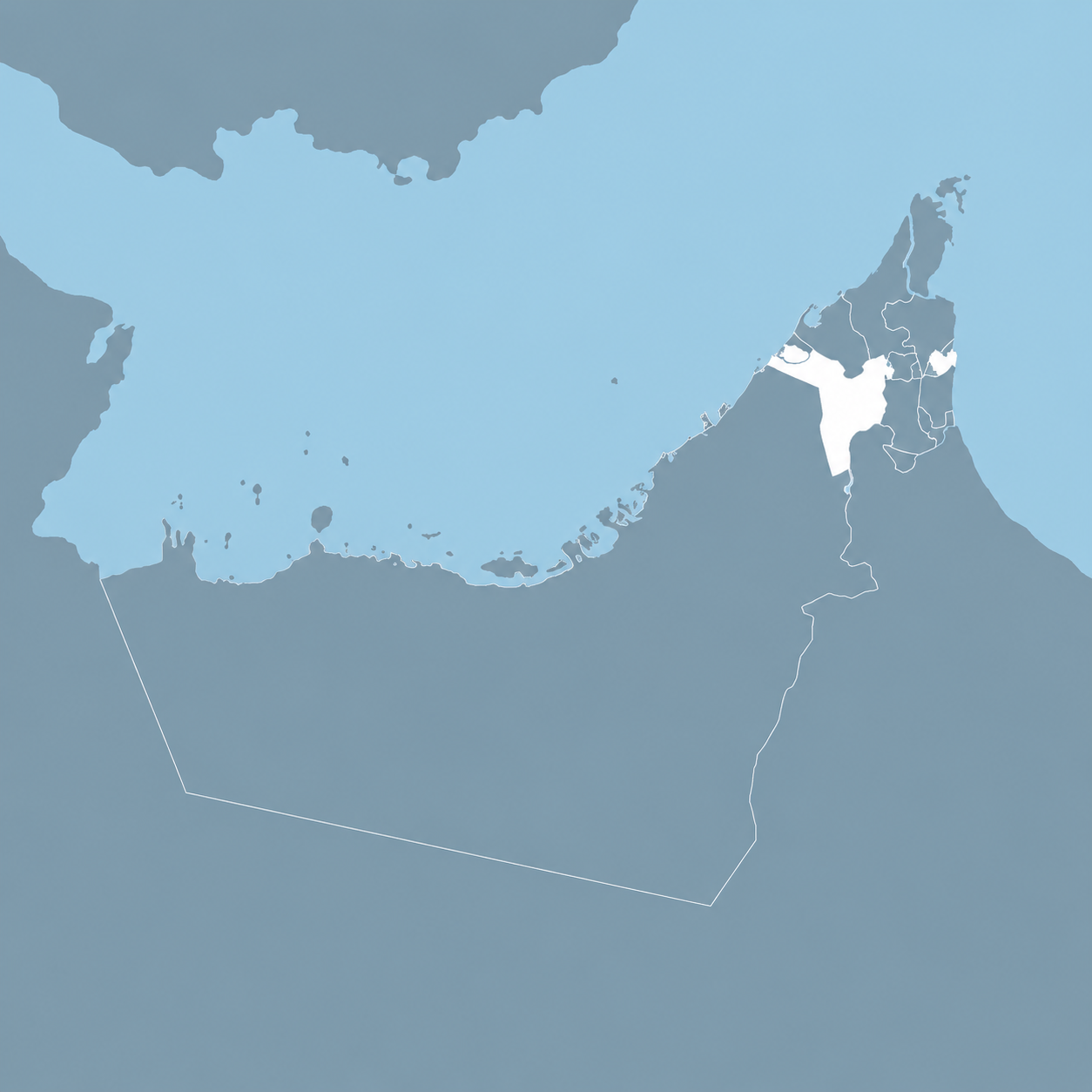 Sharjah Emirate map