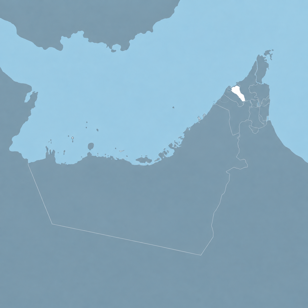 Umm Al Quwain Emirate map