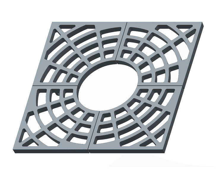 500 MM CLEAR OPENING TREE GRATE