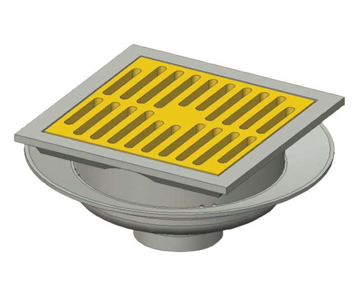 Cast Iron Roof Drain with Grating Cover