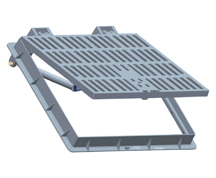 SPRING ASSISTED FRAME & GRATE