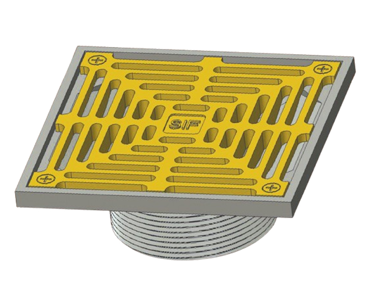Cast Iron Roof Drain with Grating Cover
